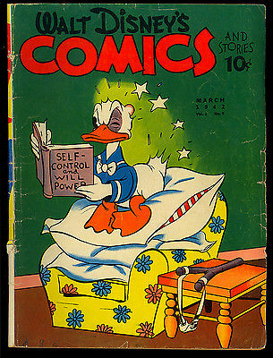 Walt Disney’s Comics and Stories #18 Nice Golden Age Dell Comic 1942 GD+