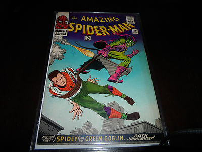 The Amazing Spider-Man #39, silver age green goblin unmasked