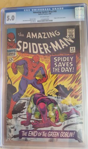 The Amazing Spider-Man #40 (1966 Marvel) CGC 5.0 Key Issue Silver Age Classic!
