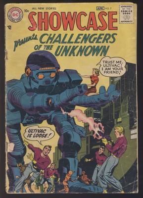 SHOWCASE #7 CHALLENGERS OF THE UNKNOWN GOOD- DC COMICS SILVER AGE 1957