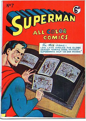 Superman #7 All Color Comics Rare Golden Age Australian Edition Very Fine-