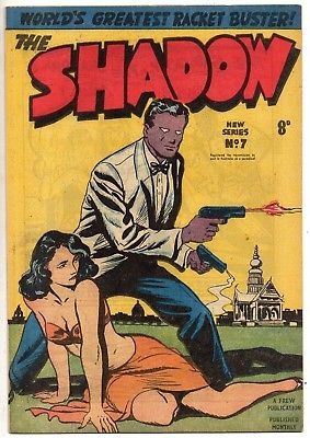 The Shadow #7 Frew Publications Australian Edition B&W Golden Age Near Mint