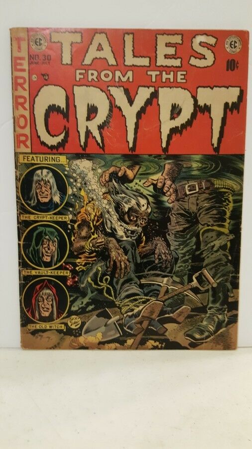 TALES FROM THE CRYPT #30 ~ GA Pre-Code Horror ~ Jack Davis cover! EC Comics!