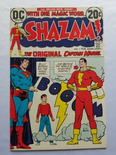 Shazam! #1 (Feb 1973, DC) VG- 1st DC Captain Marvel 1st Shazam Meets Superman