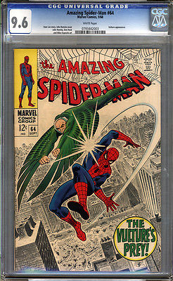 Amazing Spider-Man #64 CGC 9.6 NM+ WHITE Pages Universal