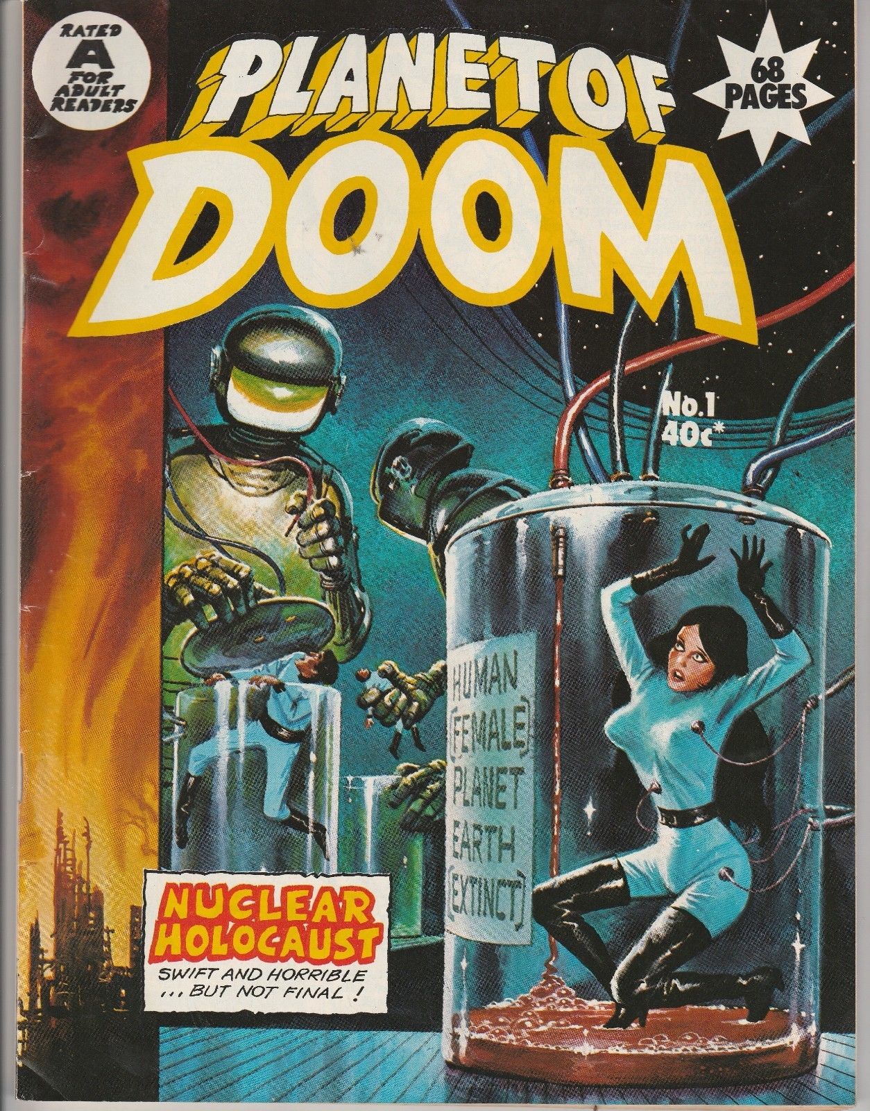 Australian Horror Comic: Planet of Doom #1 Gredown 1976 100 Pages